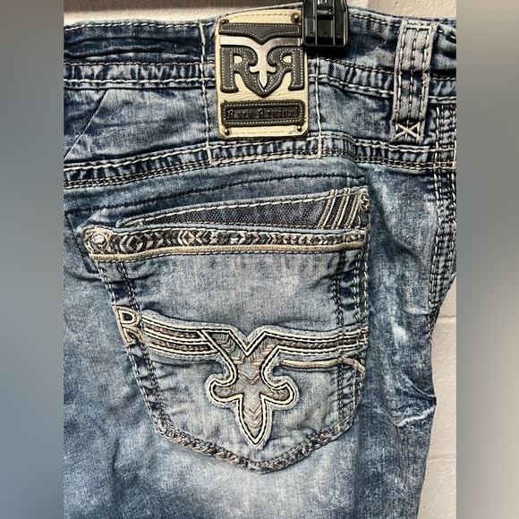 Rock Revival Blue Relaxed Jeans Classic Style. Size 44 - Picture 6 of 8